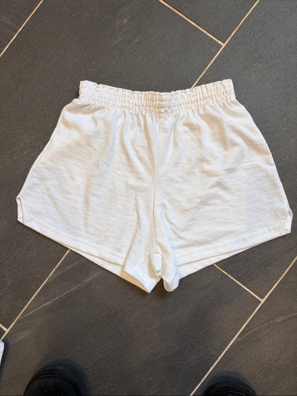 New with tags Soffe White Elastic-Waist Athletic Lounge Shorts